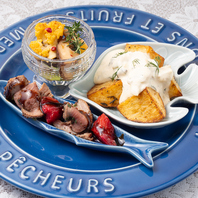 素材にこだわった一皿