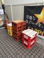 人気のテラス席
