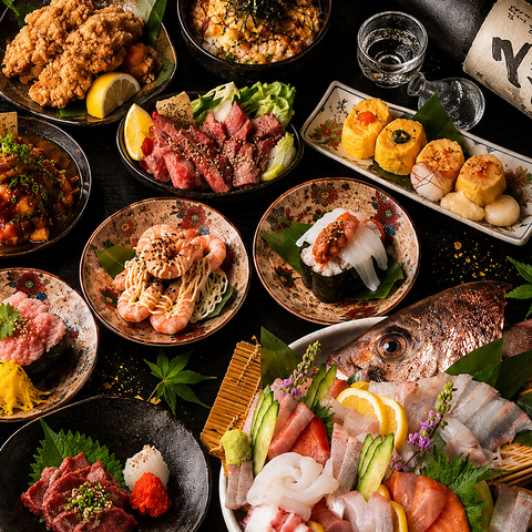 ◆真似のできない至高の一品を◆選び抜いた海鮮をお腹一杯まで。贅沢食べ飲み放題を。
