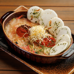 明太チーズもんじゃグラタン