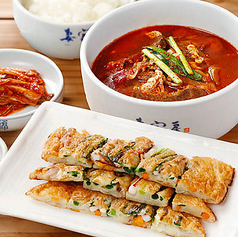 ユッケジャン・パチヂミセット