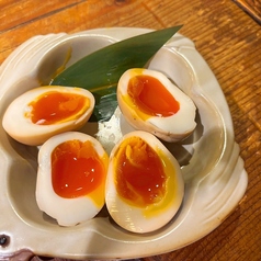 半熟卵の燻製