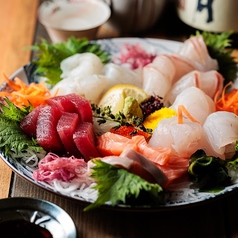地魚刺身5点盛り