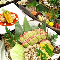 ★厳選地酒&創作料理★飲み放題付き豪華コースをご用意
