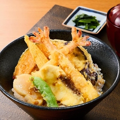 天丼(漬物・麺付)