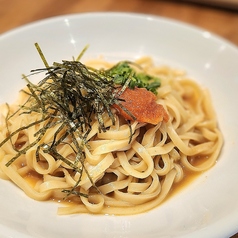 ヤリイカと明太バター醤油