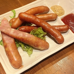 ウインナー3種盛り(あらびき、チーズ、チョリソー)