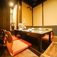 雰囲気も自慢の少人数様向け個室◎
