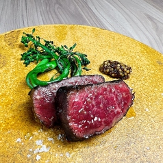 佐渡牛の炭火焼き