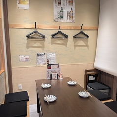 パーテーションで仕切り半個室空間にも