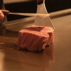 和牛鉄板焼きおきにのコース写真