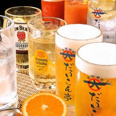 アルコール・ノンアル・カフェドリンクなど多彩な品数◎