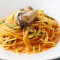料理メニュー写真&nbsp;牡蠣とほうれん草のオマールクリームソースパスタ