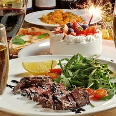 女子会やデート、記念日にも○、飲み放題付プランもございます。メッセージ付ドルチェプレートも用意可。の写真