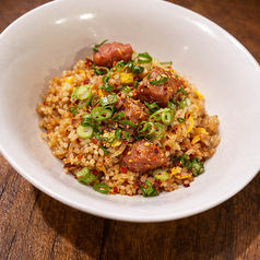 サイコロステーキのガリバタチャーハン