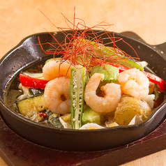 エビのアヒージョ