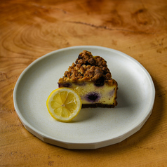 クランブルチーズケーキ