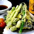 料理メニュー写真 旬野菜の天ぷら/手作りさつまあげ