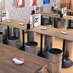 銭湯の脱衣所をイメージした店内でゆったり銭湯気分♪