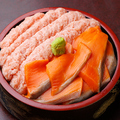 料理メニュー写真 サーモン＆ねぎとろ桶丼