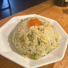 野沢菜としらすのチャーハン