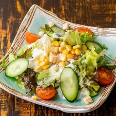 温玉入りシーザーサラダ