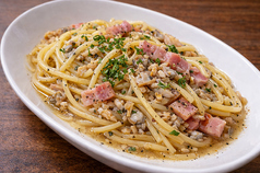 あさりとベーコンのボンゴレパスタ
