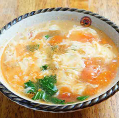 トマトと玉子の野菜スープ
