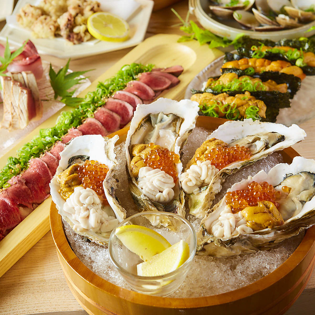 新鮮魚介を様々な形でご提供！