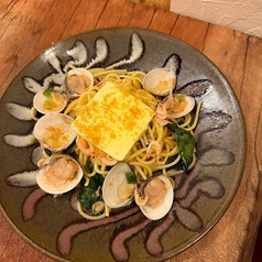 カラスミと桜エビの塩焼きそば