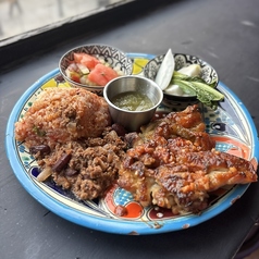 チキンソテー/トマトガーリックソース Chicken saute tomato & garlic souse