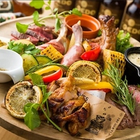 豪快に肉とビールを楽しむ！！