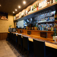 1名～ご利用可能なカウンター席