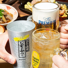 種類豊富な飲み放題メニュー！シーンに合わせて選べる