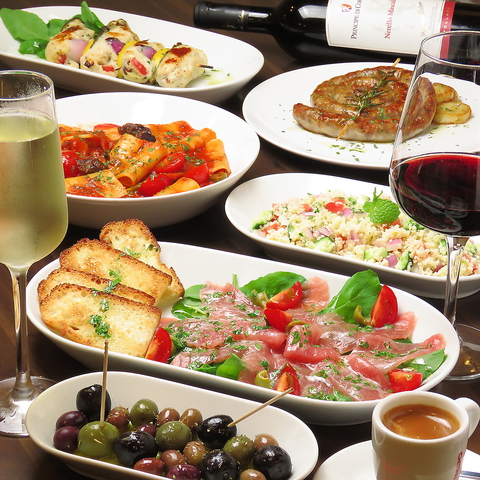 シチリアの料理とワインを楽しめるお店♪コース・飲み放題もございます!!