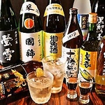 地酒が旨い、ワインととも各種ご用意。厳しい寒さに磨かれた一杯を是非ご堪能下さい。