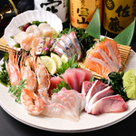 市場直送のぴちぴち鮮魚♪極上そわか盛りはボリューム満点5種盛と7種盛をご用意！