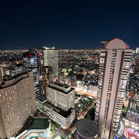 赤坂の夜景を一望できるラグジュアリー空間