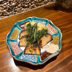 長芋の炭火焼きすじ青海苔のせ