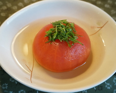 【上品な和の味わい】トマトの煮浸しの写真