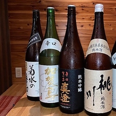 お寿司と相性の良い日本酒や焼酎が豊富！