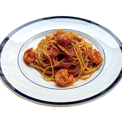 ツナと海老のトマトソース