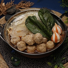 麻辣鶏団子鍋 1人前