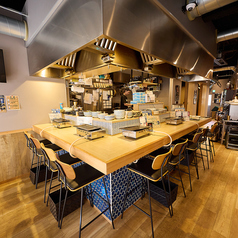 カウンター席です。