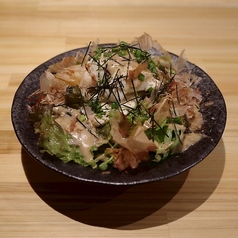 ざる豆腐のゴマだれサラダ