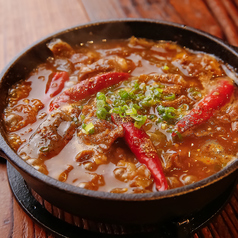 熱々牛すじ麻辣鉄板