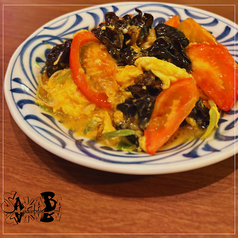 木耳(キクラゲ)トマト玉子炒め