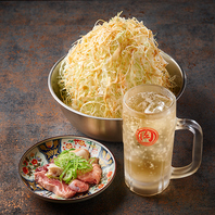 やみつき注意！焼肉専用キャベツ おかわり何回でも無料