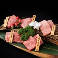 料理メニュー写真&nbsp;黒毛和牛　カルビ希少部位盛り合わせ