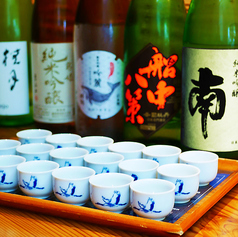土佐の日本酒飲み比べ